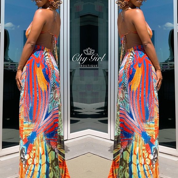 Mexico Maxi Dress Colorful - Picture 1 of 4